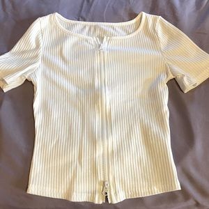 Cute ribbed midi top, medium